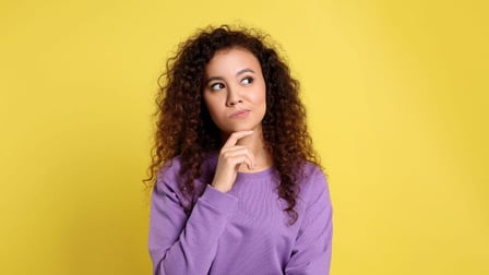 girl thinking what does synching permanent Christmas lights to music mean?