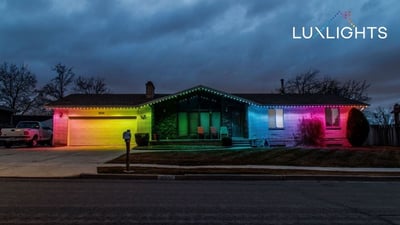 rainbow permanent christmas lights